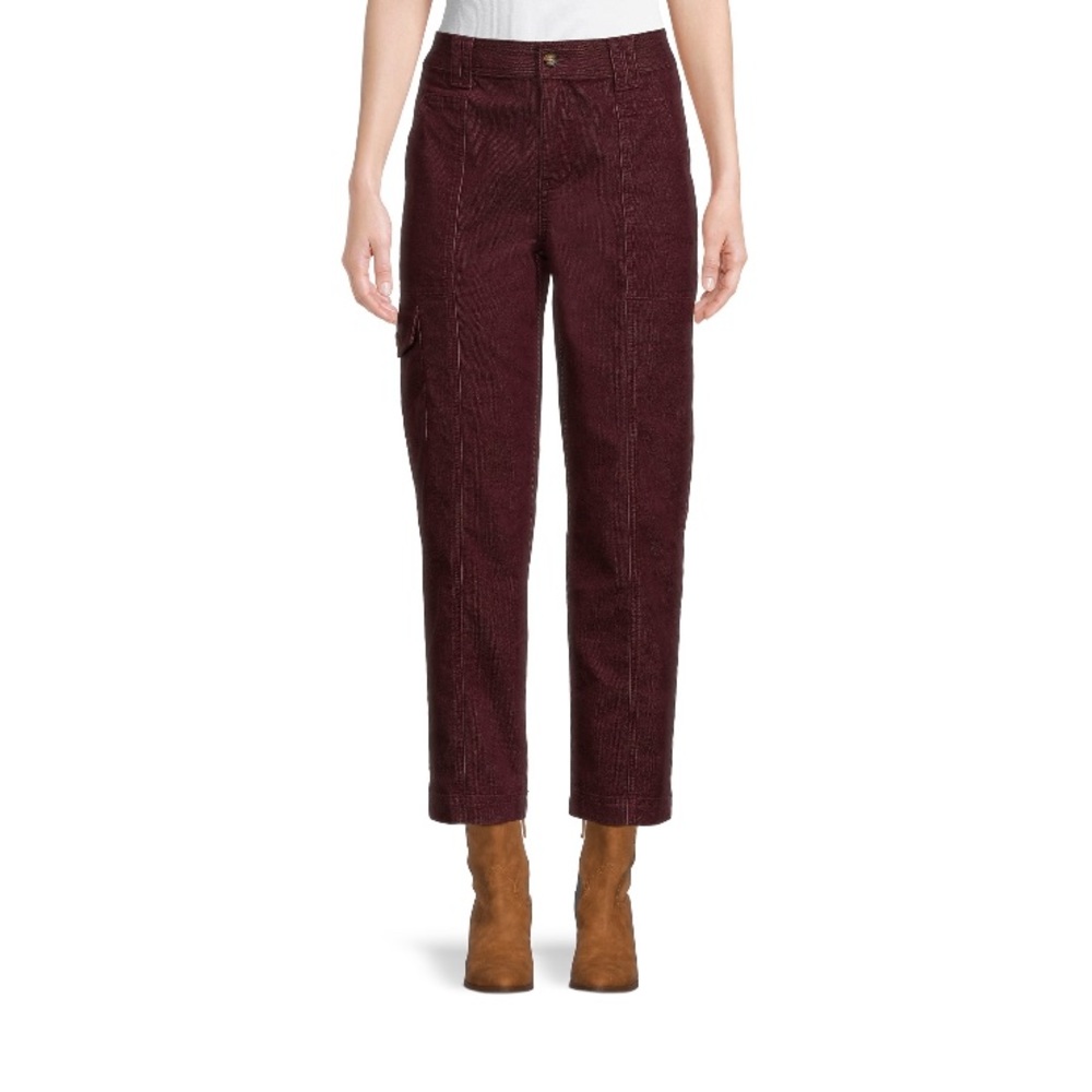 Time and Tru Women's Corduroy Straight Utility Pants